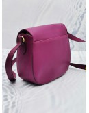 SALVATORE FERRAGAMO GRANCHINI CROSSBODY / SHOULDER FLAP BAG IN PURPLE LEATHER