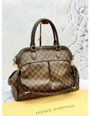 LOUIS VUITTON TREVI GM IN BROWN DAMIER EBENE CANVAS & CALFSKIN LEATHER