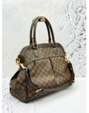 LOUIS VUITTON TREVI GM IN BROWN DAMIER EBENE CANVAS & CALFSKIN LEATHER