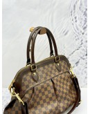 LOUIS VUITTON TREVI GM IN BROWN DAMIER EBENE CANVAS & CALFSKIN LEATHER