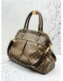 LOUIS VUITTON TREVI GM IN BROWN DAMIER EBENE CANVAS & CALFSKIN LEATHER