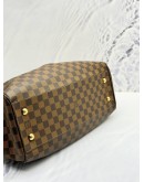 LOUIS VUITTON TREVI GM IN BROWN DAMIER EBENE CANVAS & CALFSKIN LEATHER