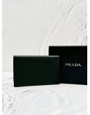 PRADA 1MC004 CARD CASE WALLET IN BLACK SAFFIANO LEATHER