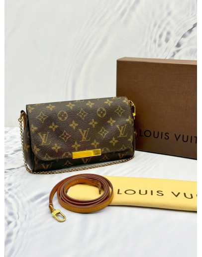 LOUIS VUITTON FAVOURITE MM IN BROWN MONOGRAM CANVAS -FULL SET-