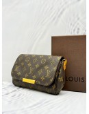 LOUIS VUITTON FAVOURITE MM IN BROWN MONOGRAM CANVAS -FULL SET-