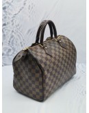 LOUIS VUITTON SPEEDY 30 BROWN DAMIER EBENE CANVAS HANDLE BAG 