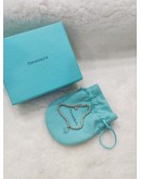 (LIKE NEW) 2024 TIFFANY & CO BEAD BRACELET IN SILVER  , TIFFANY BLUE WITH A DIAMOND -FULL SET-