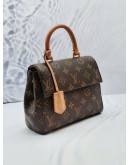 2022 MICROCHIP LOUIS VUITTON CLUNY BB BROWN MONOGRAM CANVAS WITH REMOVABLE STRAP 