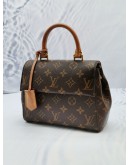 2022 MICROCHIP LOUIS VUITTON CLUNY BB BROWN MONOGRAM CANVAS WITH REMOVABLE STRAP 