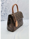 2022 MICROCHIP LOUIS VUITTON CLUNY BB BROWN MONOGRAM CANVAS WITH REMOVABLE STRAP 