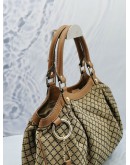 GUCCI SUKEY DIAMANTE GG CANVAS TOTE SHOULDER BAG