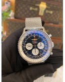 (LIKE NEW) 2022 BREITLING NAVITIMER CHRONOGRAPH BACK VIEW MOVEMENT 46MM AUTOMATIC WATCH