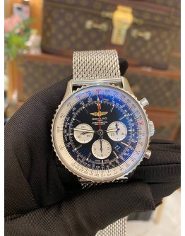 (LIKE NEW) 2022 BREITLING NAVITIMER CHRONOGRAPH BACK VIEW MOVEMENT 46MM AUTOMATIC WATCH