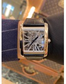 (UNUSED) CARTIER TANK MC REF W5310026 PLATINUM 950 SKELETON MOVEMENT PERFECT WATCH YEAR 2021 WATCH -FULL SET-