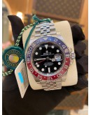 (UNUSED) 2020 ROLEX GMT-MASTER ll PEPSI REF 126710BLRO JUBILEE 40MM AUTOMATIC WATCH -FULL SET-