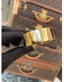 HERMES CLIC CLAC H BRACELET IN BLACK GOLD HARDWARE