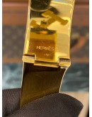 HERMES CLIC CLAC H BRACELET IN BLACK GOLD HARDWARE