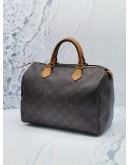 LOUIS VUITTON SPEEDY 30 BROWN MONOGARM CANVAS HANDLE BAG 