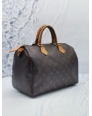 LOUIS VUITTON SPEEDY 30 BROWN MONOGARM CANVAS HANDLE BAG 