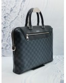 LOUIS VUITTON PORTE-DOCUMENTS JOUR MM BLUE DAMIER GRAPHITE CANVAS WITH BLACK LEATHER  