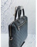 LOUIS VUITTON PORTE-DOCUMENTS JOUR MM BLUE DAMIER GRAPHITE CANVAS WITH BLACK LEATHER  