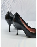 MIU MIU BLACK PATENT LEATHER HIGH HEELS SIZE 36 1/2