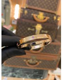 (UNUSED) CARTIER DOUBLE LOVE BRACELET SIZE 16 LIMITED EDITION DIAMONDS WITH PINK SAPPHIRES 18K 750 ROSE GOLD YEAR 2016 -FULL SET-