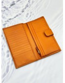 PRADA PORTAFOGLIO LACCIO 1M1133 LONG WALLET IN RAME ORANGE SAFFIANO LEATHER