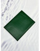 ROLEX PASSPORT HOLDER IN GREEN PEBBLED LEATHER