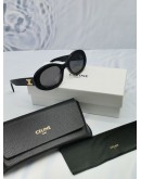 2024 CELINE TRIIMPHE 01 SUNGLASSES IN ACETATE IN BLACK -FULL SET-