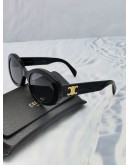 2024 CELINE TRIIMPHE 01 SUNGLASSES IN ACETATE IN BLACK -FULL SET-