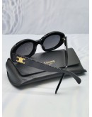 2024 CELINE TRIIMPHE 01 SUNGLASSES IN ACETATE IN BLACK -FULL SET-