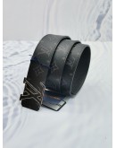 LOUIS VUITTON BLACK MONOGRAM ECLIPSE CANVAS BELT SIZE 90/36 