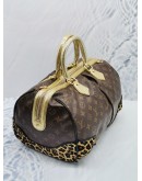 LOUIS VUITTON MONOGRAM CANVAS LEOPARD STEPHEN HANDLE BAG 