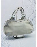 SALVATORE FERRAGAMO LIGHT BLUE LEATHER SHOULDER BAG 