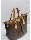 LOUIS VUITTON PALERMO MM MONOGRAM CANVAS / LEATHER TRIM WITH STRAP 