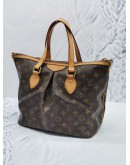 LOUIS VUITTON PALERMO MM MONOGRAM CANVAS / LEATHER TRIM WITH STRAP 