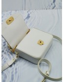 CHLOE C CROSSBODY BAG IN WHIE LEATHER GOLD HARDWARE 