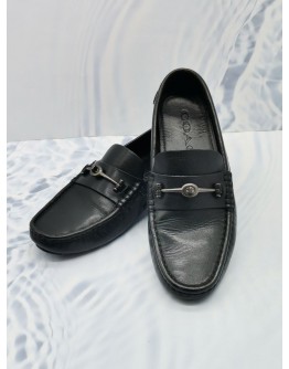 COACH BLACK LEATHER LOAFER SIZE US 8 1/2