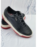 (LIKE NEW) HUGO BOSS BUSINESS BALTOMORE SNEAKERS IN CROCODILE EMBOSSED LEATHER SIZE 40