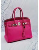 HERMES BIRKIN 30 ROSE TYRIEN EPSOM LEATHER TOP HANDLE BAG PHW