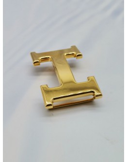 HERMES H BELT BUCKLE IN GOLD HARDWARE 32MM