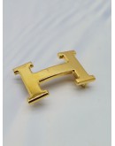 HERMES H BELT BUCKLE IN GOLD HARDWARE 32MM