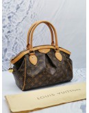 (LIKE NEW) LOUIS VUITTON SMALL TIVOLI BROWN MONOGRAM CANVAS HANDLE BAG