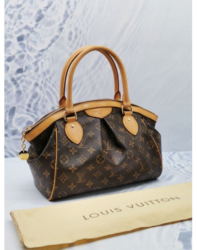 (LIKE NEW) LOUIS VUITTON SMALL TIVOLI BROWN MONOGRAM CANVAS HANDLE BAG