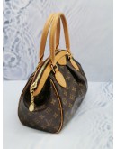 (LIKE NEW) LOUIS VUITTON SMALL TIVOLI BROWN MONOGRAM CANVAS HANDLE BAG