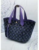 (LIKE NEW) LOUIS VUITTON LIMITED EDITION NAVY CANVAS CABAS IPANEMA GM BAG WITH SMALL POUCH