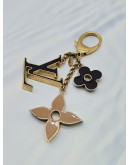 LOUIS VUITTON GOLD FLEUR DE MONOGRAM BAG CHARM -FULL SET-