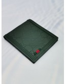 GUCCI RUBBER GUCCISSIMA LEATHER WALLET IN GREEN