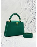 (UNUSED) 2024 LOUIS VUITTON CAPUCIBES BB IN VERT GREEN TAURILLON LEATHER